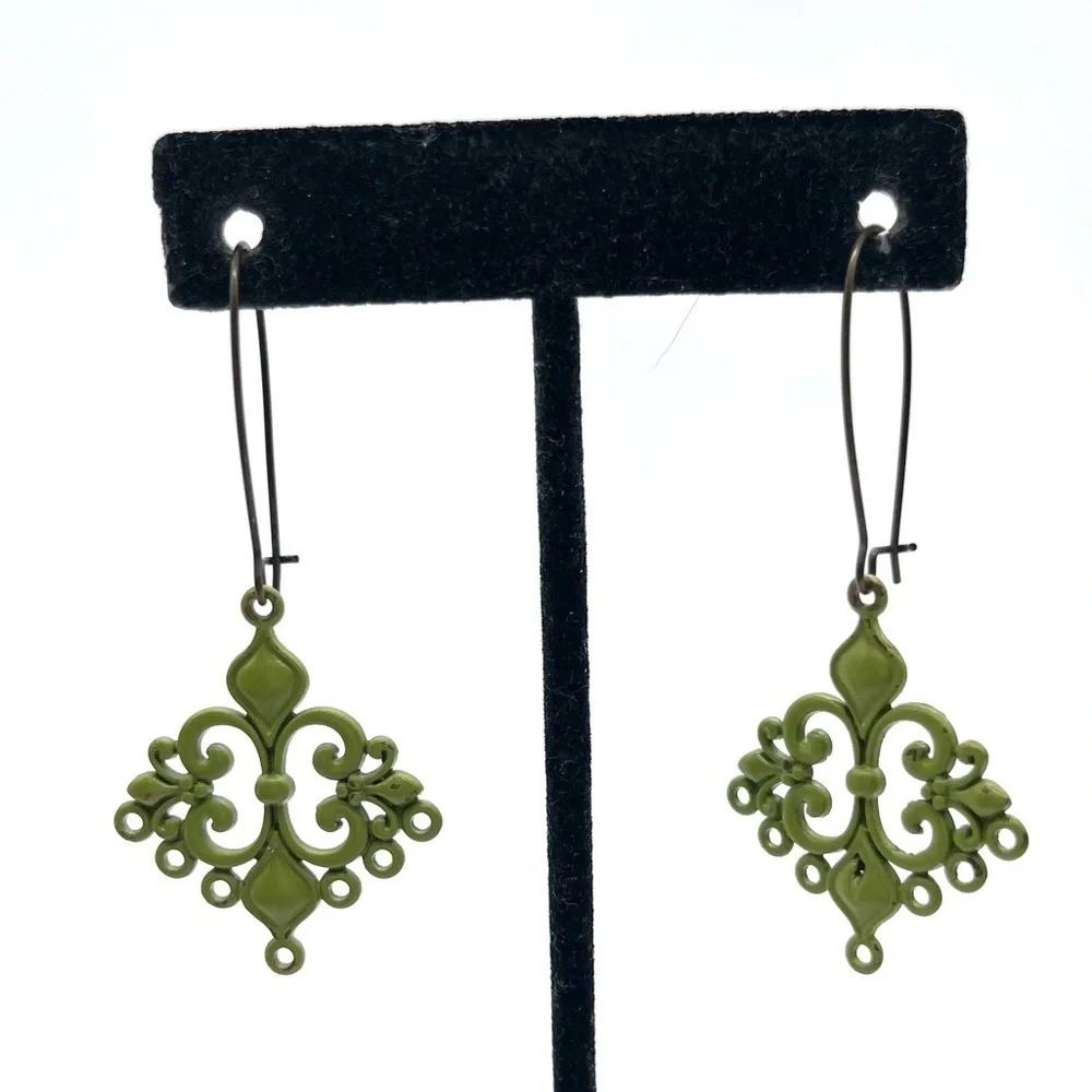 Boho Metal Painted Earrings